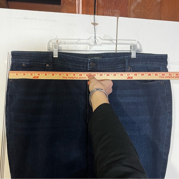 Talbots Flawless Five-Pocket Jeans Straight Leg Size 24W Dark Wash - Picture 3 of 8